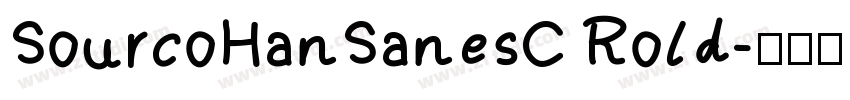 SourcoHanSanesC Rold字体转换